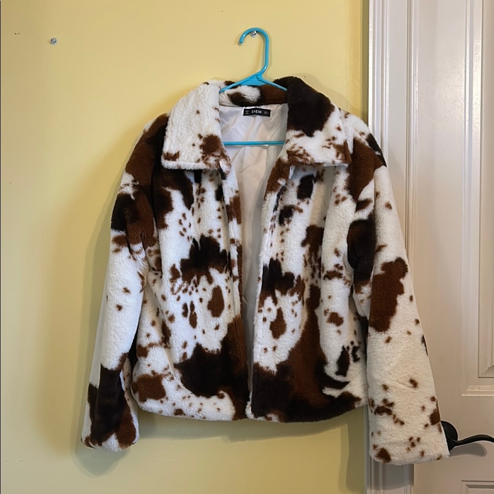 Shein Cow Print Jacket